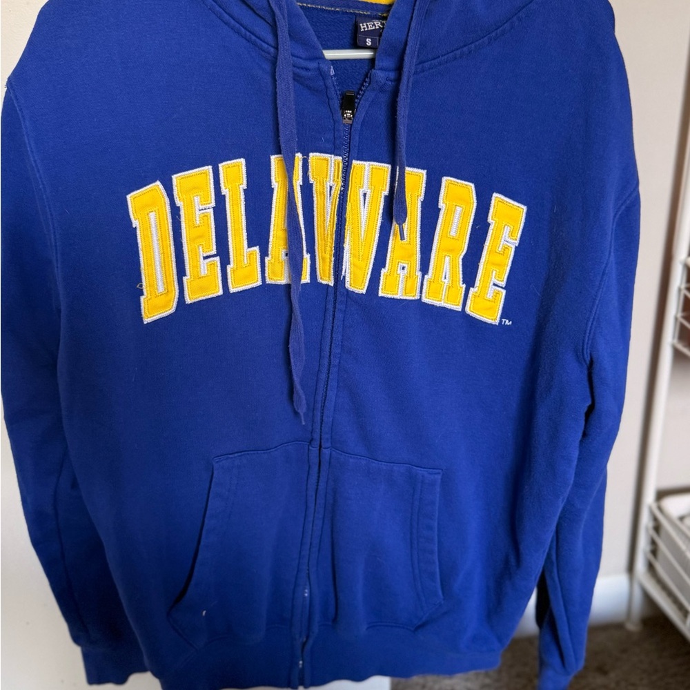Campus Heritage Royal Blue and Gold Hooded Zip Sweatshirt